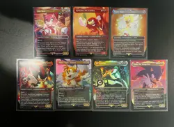 Secret Lair x Sonic Super Sonic Rainbow Foil Bundle Complete Set Of 3 - Image 1