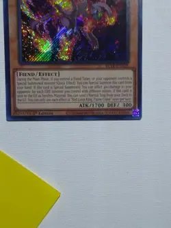 Yugioh! Red Lotus King, Flame Crime - BLTR-EN028 - Secret - 1st Ed Pack Fresh - Image 2