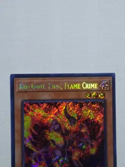 Yugioh! Red Lotus King, Flame Crime - BLTR-EN028 - Secret - 1st Ed Pack Fresh - Image 3