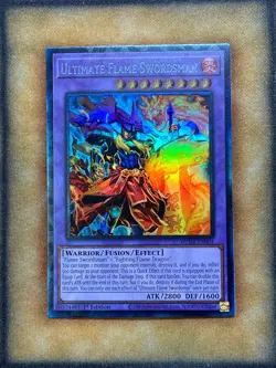 Yugioh Ultimate Flame Swordsman MZMI-EN004 Collector Rare 1st Ed NM - Image 1