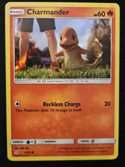 Charmander 4/18 Detective Pikachu Holo Starter Pokemon Trading Card Game 2019 NM - Image 1