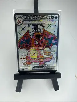 Pokemon TCG Charizard EX Obsidian Flames Ultra Rare Full Art Holo Card 215/197 - Image 1