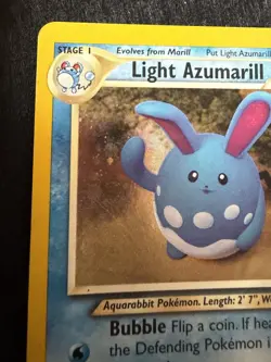 Light Azumarill 13/105 Neo Destiny Holo Pokemon Card MP - Image 3