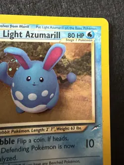 Light Azumarill 13/105 Neo Destiny Holo Pokemon Card MP - Image 4