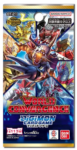 DIGIMON CARD GAME WORLD CONVERGENCE Booster Box BT-21 The Evolved Battle Begins! - Image 2