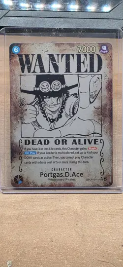 One Piece TCG - Portgas.D.Ace - Wanted Poster - (Error Card) - OP13 - Image 1