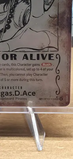 One Piece TCG - Portgas.D.Ace - Wanted Poster - (Error Card) - OP13 - Image 4