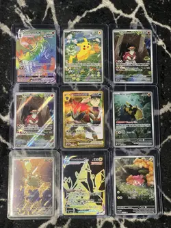 Pokemon TCG 34 Jumbo Card Lot IR SIR Holo Trainer Cards - Image 1