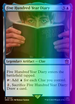MTG Magic the Gathering Five Hundred Year Diary (42/1208) Doctor Who LP FOIL - Image 1