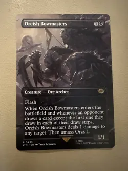 MTG - Orcish Bowmasters Borderless - Lord of the Rings: Tales of Middle-Earth - Image 1