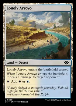 MTG Magic the Gathering Lonely Arroyo (260/441) Outlaws of Thunder Junction NM - Image 1