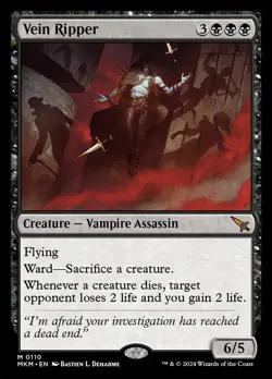 MTG Magic the Gathering Vein Ripper (110/499) Murders at Karlov Manor NM - Image 1