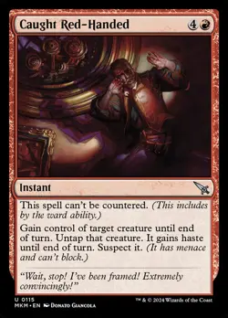 MTG Magic the Gathering Caught Red-Handed (115/499) Murders at Karlov Manor NM - Image 1
