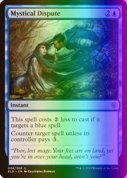 MTG Magic the Gathering Mystical Dispute (58/533) Throne of Eldraine LP FOIL - Image 1