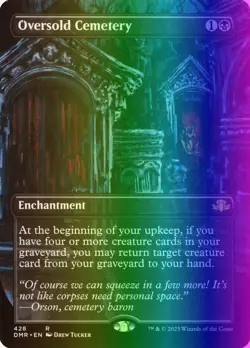 MTG Magic the Gathering Oversold Cemetery (428/520) Dominaria Remastered NM FOIL - Image 1