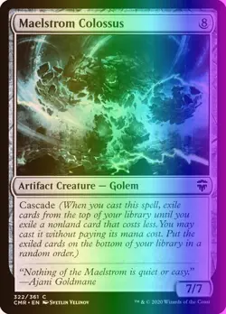 MTG Magic the Gathering Maelstrom Colossus (322/794) Commander Legends LP FOIL - Image 1