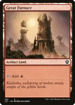 MTG Magic the Gathering Great Furnace (292/465) Commander 2021 LP - Image 1