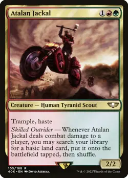 MTG Magic the Gathering Atalan Jackal (105/657) Warhammer 40,000 LP - Image 1