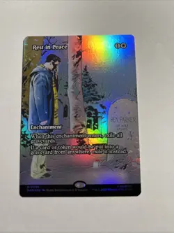 Rest in Peace (Borderless) - Marvel Universe Eternal-Legal Foil MTG + Bonus Rare - Image 1