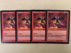MTG 4x Brimstone Dragon The List - Portal Second Age Magic the Gathering x4 NM - Image 1
