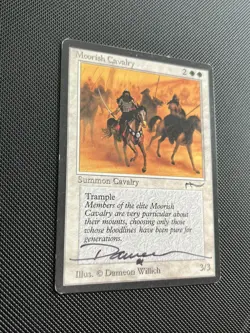 **Moorish Cavalry Light Signed** Dameon Willich Arabian Nights MTG Magic - Image 2