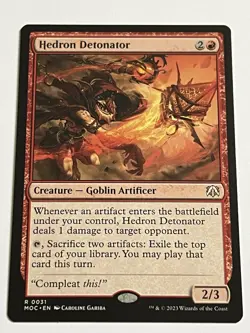 Hedron Detonator 31 MTG March of Machine Commander 2023 MT 9.0 + Non Foil Rare - Image 4