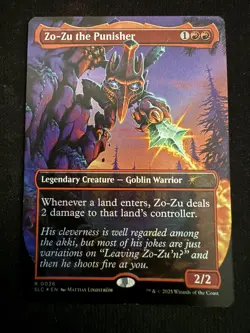 Zo-Zu the Punisher 0026 Near Mint NM FOIL SLC Secret Lair Encyclopedia Magic MTG - Image 1