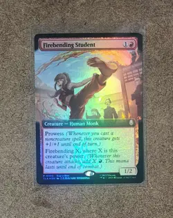 MtG: Full Art FOIL, Firebending Student, Buy a Box promo - Image 1