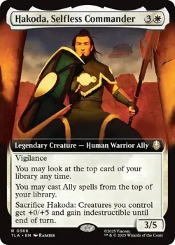 Hakoda, Selfless Commander- Extended Art- Avatar: The Last Airbender- (Foil)(NM) - Image 1