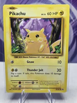 Pokemon TCG Pikachu 35/108 XY Evolutions Non Holo 2016 Card NM - Image 1