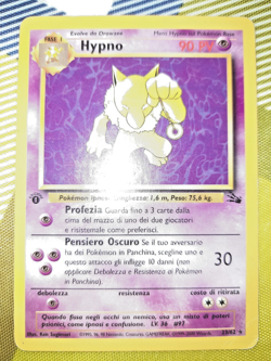 Pokemon - Hypno 1a Edizione Fossil Set 23/62 ITA no Holo Vintage Cards Rare - Image 1