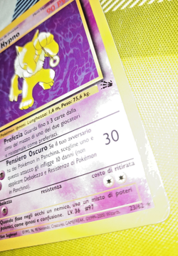 Pokemon - Hypno 1a Edizione Fossil Set 23/62 ITA no Holo Vintage Cards Rare - Image 3