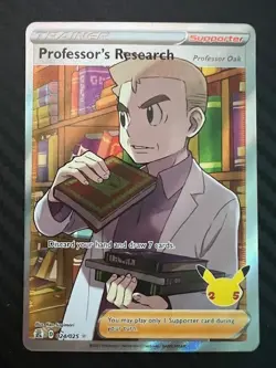 Pokemon TCG Professor's Research (Full Art) Celebrations 024/025 Ultra Rare NM - Image 1