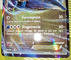 Pokemon - Kingdra EX XY Set Fates Collide Ultra Rare Full Art ITA 073/124 - Image 3