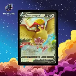 Carte Pokemon ROUCARNAGE 137/196 V Ultra Rare Epee et Bouclier 11 EB11 FR NEUF - Image 1