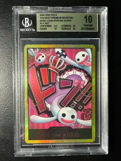 PSA 10 One Piece Game DON !!Card Perona Gold Super Parallel PRB01 English - Image 1