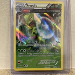 Sceptile 9/160 Primal Clash Full Art Holo Rare Holo Pokemon Card MP - Image 1