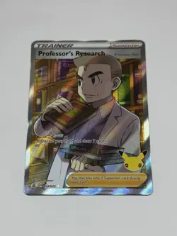 Pokemon Card TCG Professor's Research Full Art Celebrations 024/025 Holo NM - Image 1