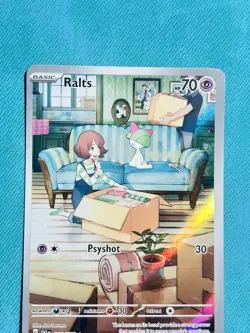 Ralts Scarlet & Violet Illustration Rare Card 211/198 NM - Image 2