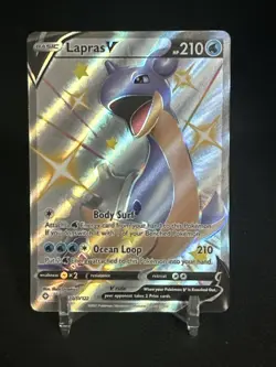 Lapras V SV110/SV122 Shiny Full Art Shining Fates Pokemon Card - Image 1