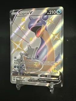 Lapras V SV110/SV122 Shiny Full Art Shining Fates Pokemon Card - Image 2