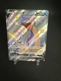 Lapras V SV110/SV122 Shiny Full Art Shining Fates Pokemon Card - Image 4