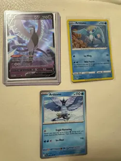 Articuno Pokemon Card Lot Full Art Holo V 3 Cards M/NM Evolving Skies & More - Image 1