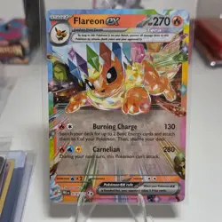 Pokemon TCG Card S&V - Prismatic Evolutions Flareon EX - 014/131 Double Rare - Image 1
