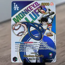 Monkey.D.Luffy Dodger Promo EB02 PROXY CARD- ENGLISH- High Quality Texture - Image 1