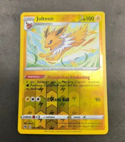 Pokemon Vivid Voltage Jolteon Reverse Holo Rare Card 047/185 LP-NM - Image 1