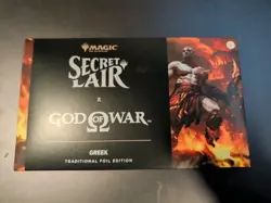 MTG God of War: Greek Foil Edition Secret Lair Playstation New Sealed In Hand! - Image 1