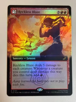 Reckless Blaze (Extended Art FOIL) TLE Avatar: the Last Airbender - Image 1