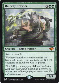 MTG Railway Brawler (175) | NM | Outlaws of Thunder Junction {OTJ} - Image 1