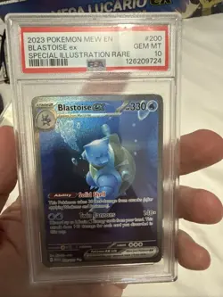 Pokemon TCG Scarlet & Violet 151 Blastoise EX Special Illustration Rare PSA 10 - Image 3